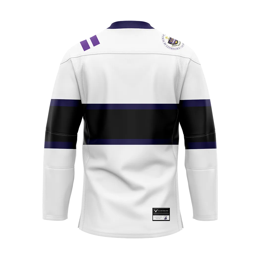 Scranton White Sublimated with Twill Replica Jersey