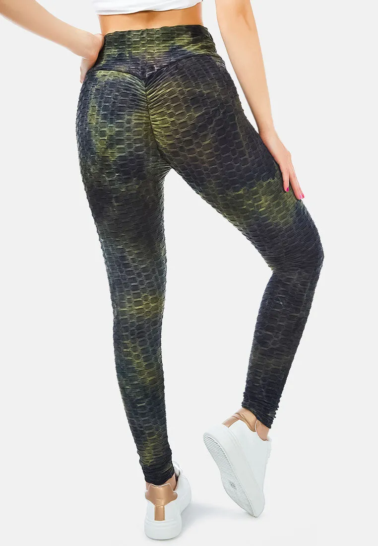 scrunch tie dye workout pants