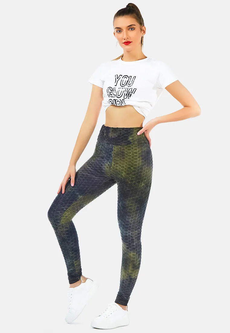 scrunch tie dye workout pants