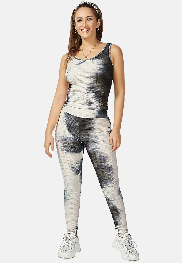 scrunch tie dye workout pants