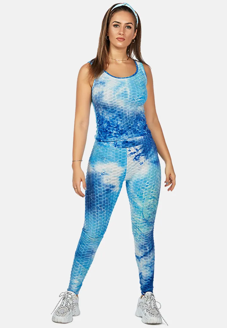 scrunch tie dye workout pants