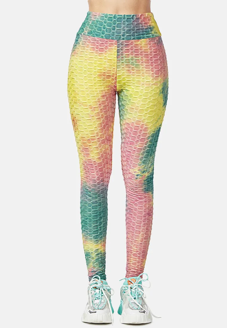 scrunch tie dye workout pants