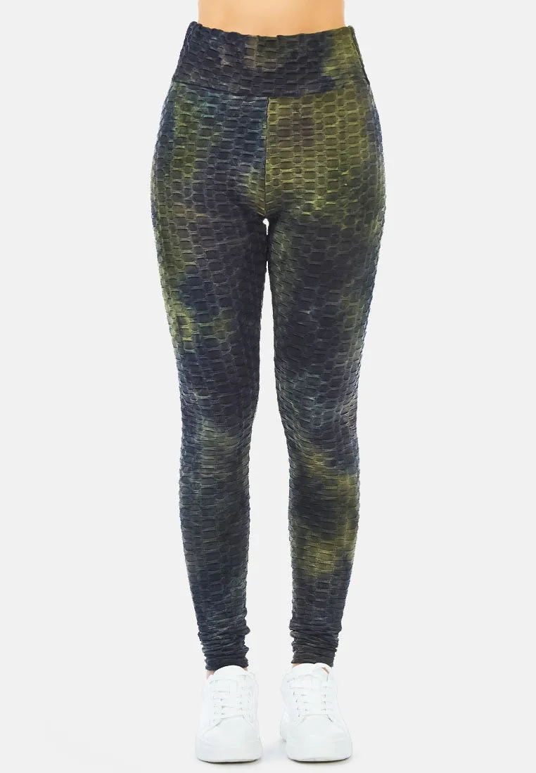 scrunch tie dye workout pants