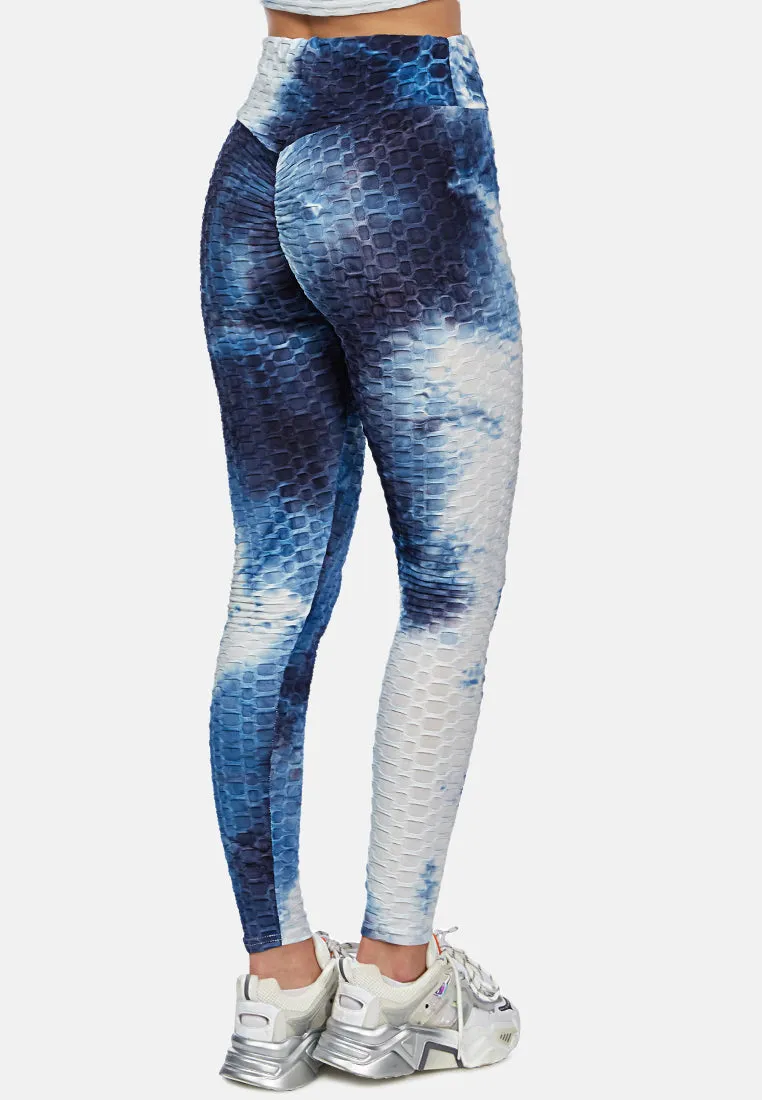 scrunch tie dye workout pants