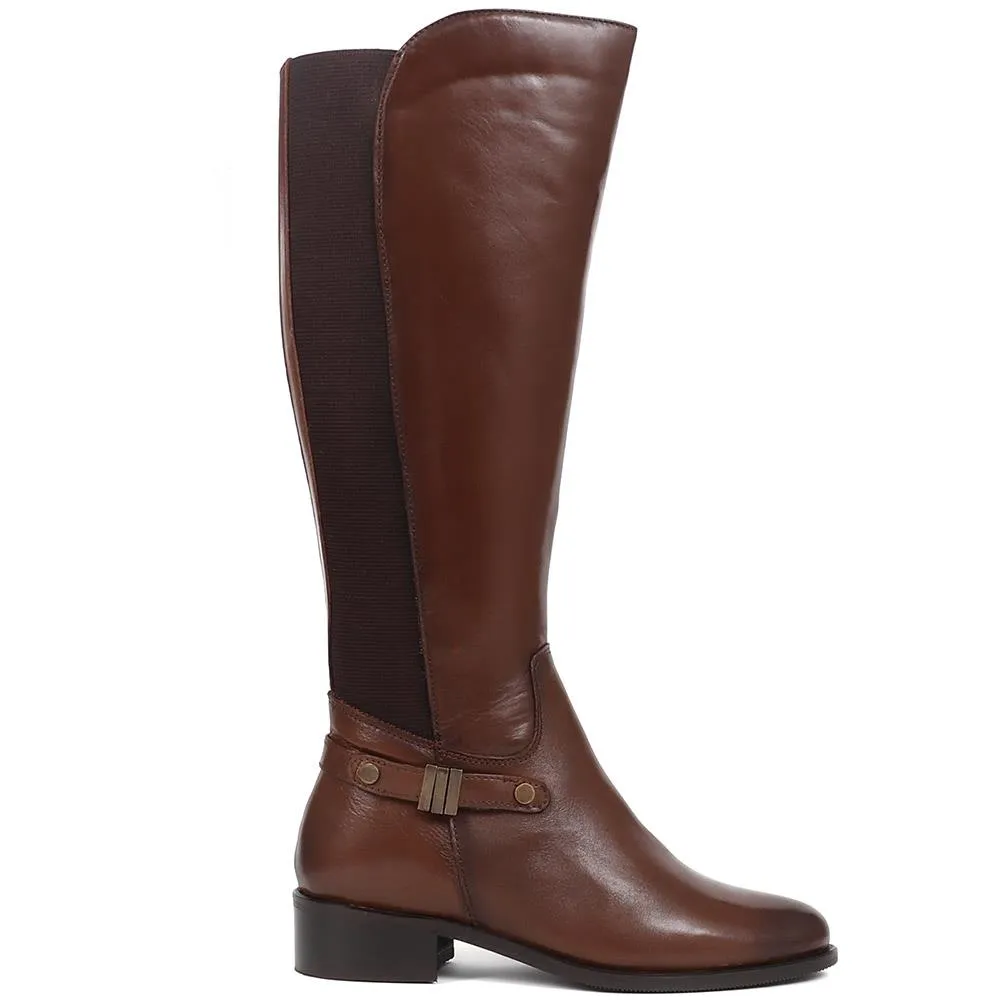 SERINA Leather Calf Boots - SERINA / 324 338