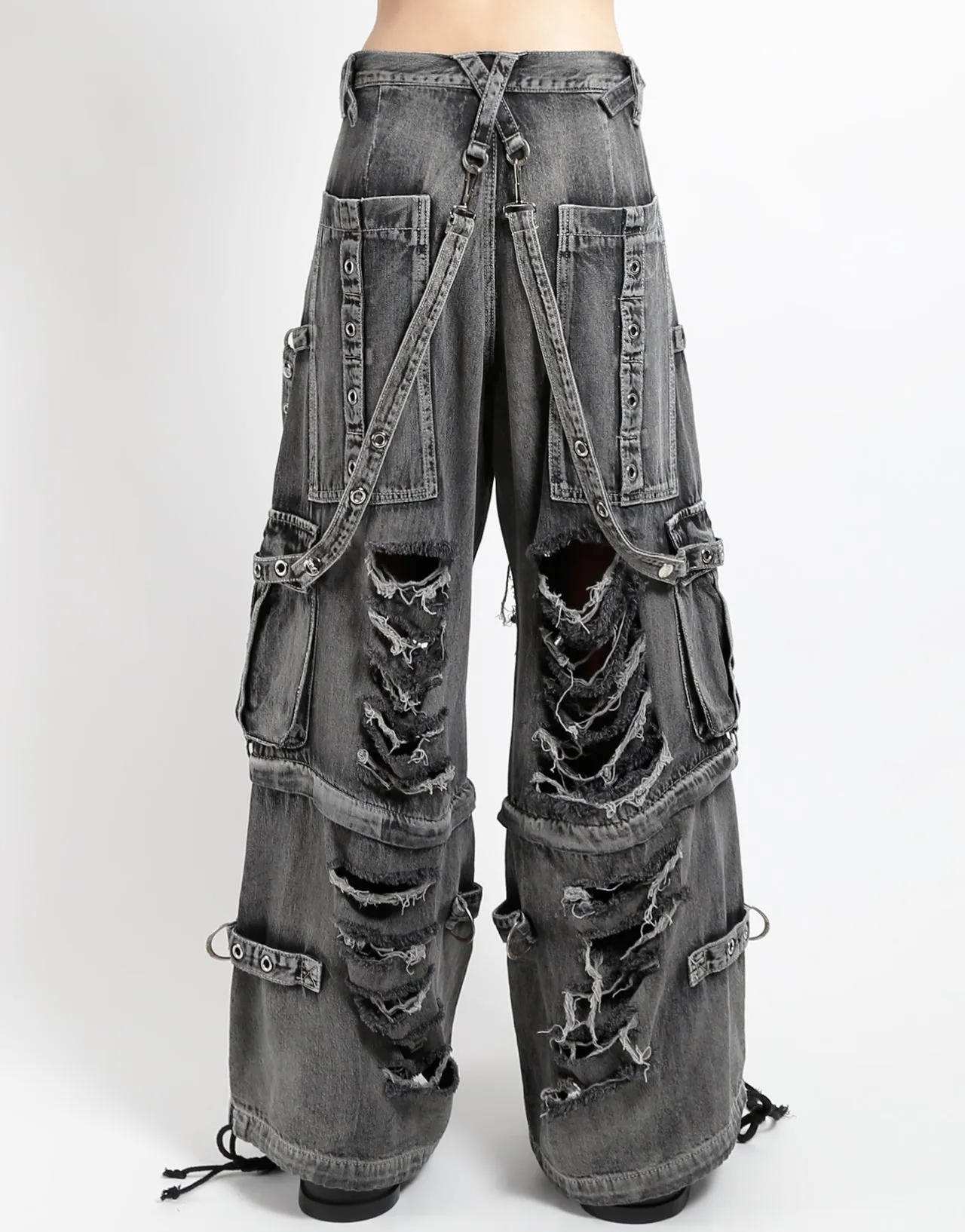 SHREDDER DENIM FULL FORCE PANT BLACK FOG WASH