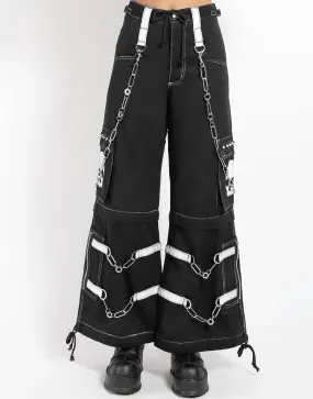 SKULL ZIP OFF PANT WHITE