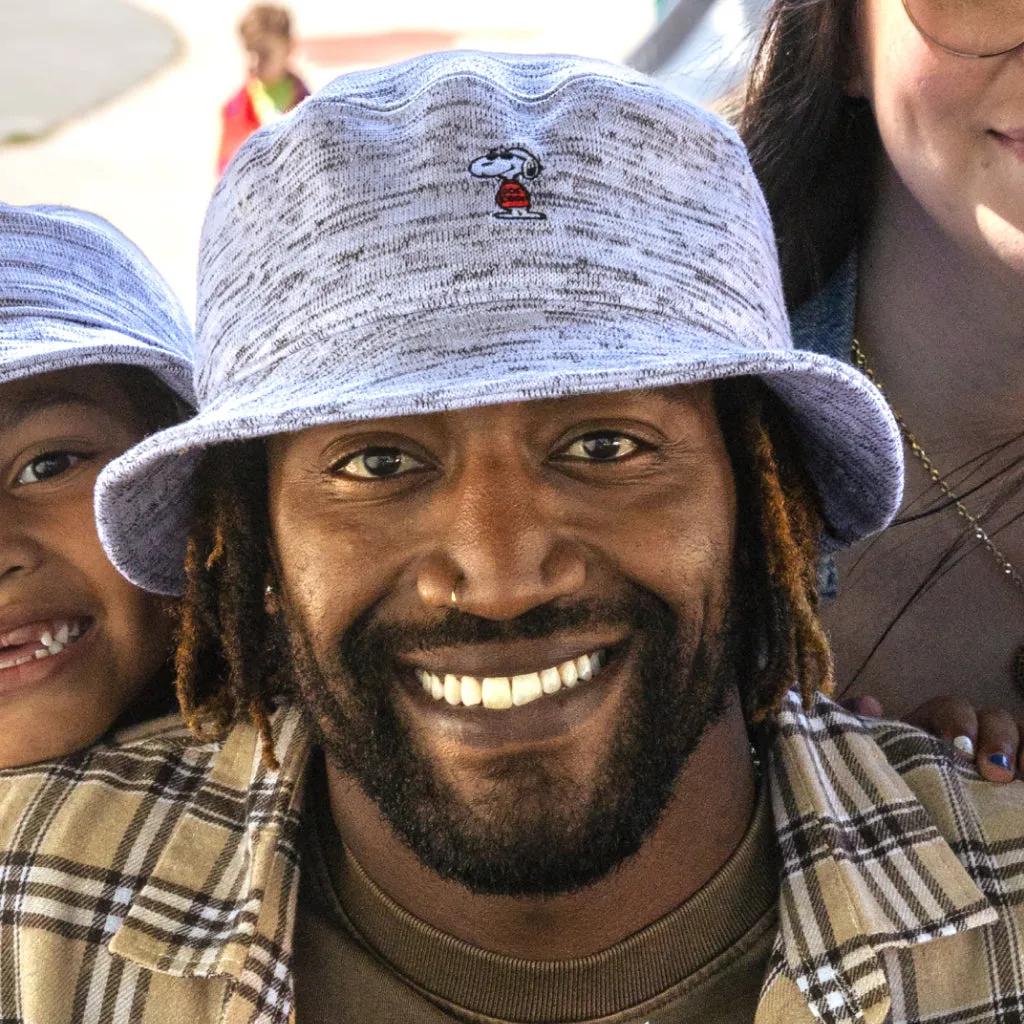 Snoopy Black Speckled Hero Bucket Hat