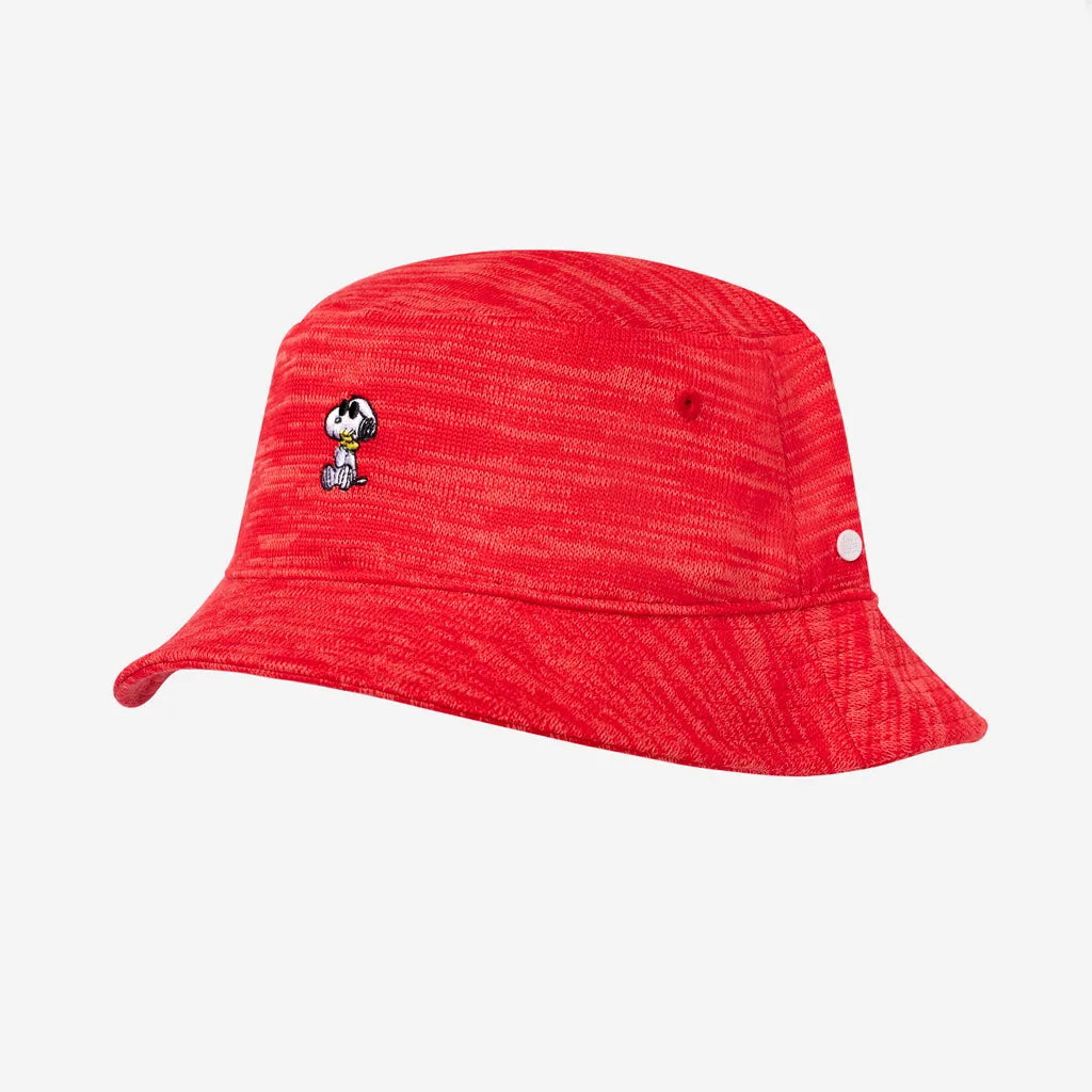 Snoopy Red and Coral Speckled Hero Bucket Hat