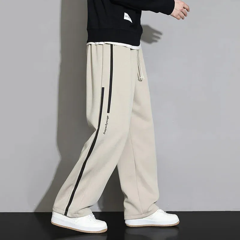 Sweatpants Men Baggy Joggers Wide Leg Pants Breathable Loose Outdoor Trousers Fashion Design Jogging Pants