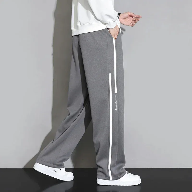 Sweatpants Men Baggy Joggers Wide Leg Pants Breathable Loose Outdoor Trousers Fashion Design Jogging Pants