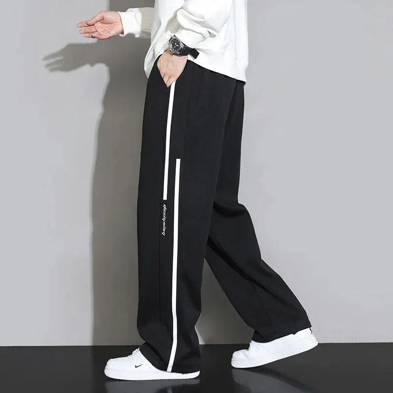 Sweatpants Men Baggy Joggers Wide Leg Pants Breathable Loose Outdoor Trousers Fashion Design Jogging Pants