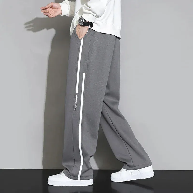 Sweatpants Men Baggy Joggers Wide Leg Pants Breathable Loose Outdoor Trousers Fashion Design Jogging Pants