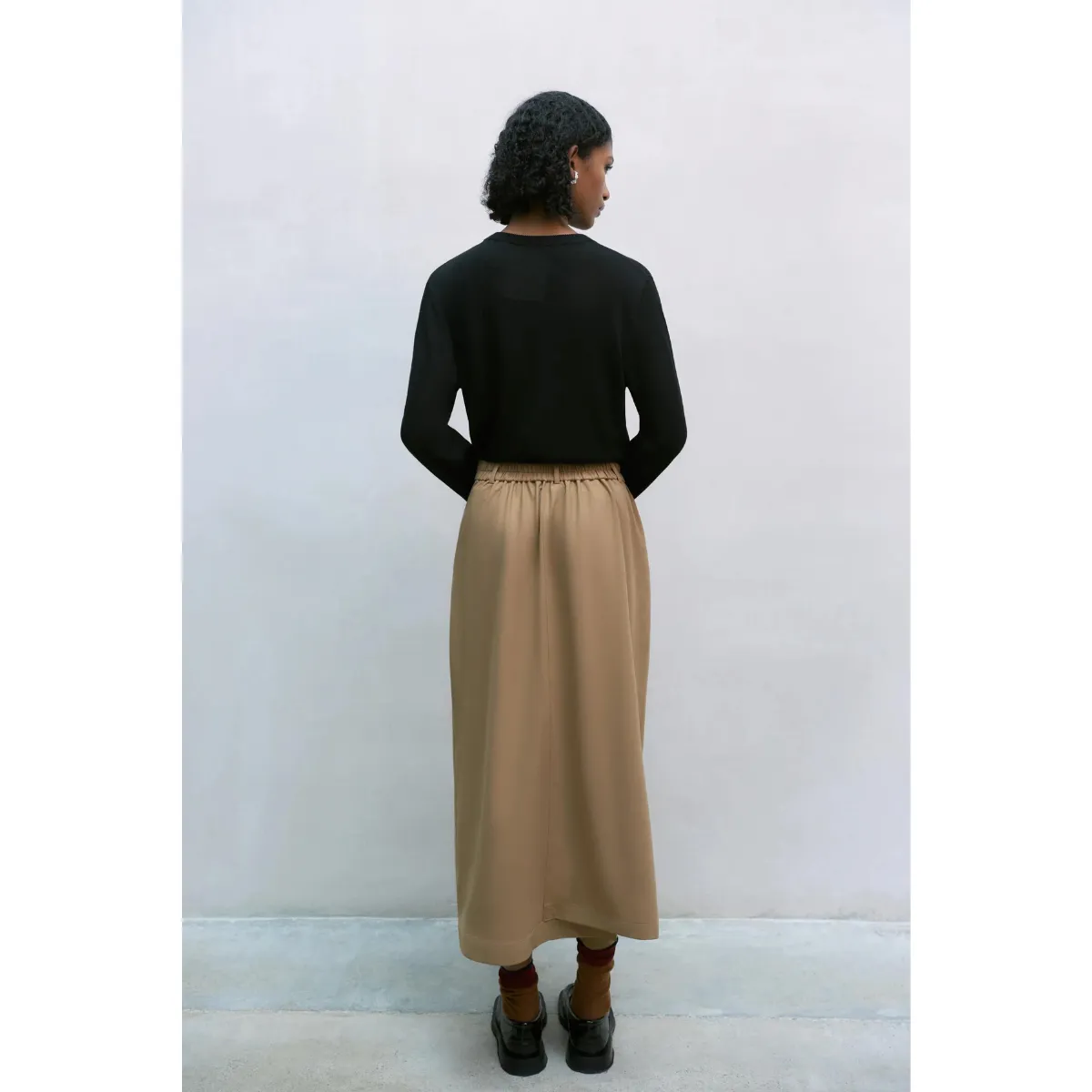 Tailoring Skirt Camel