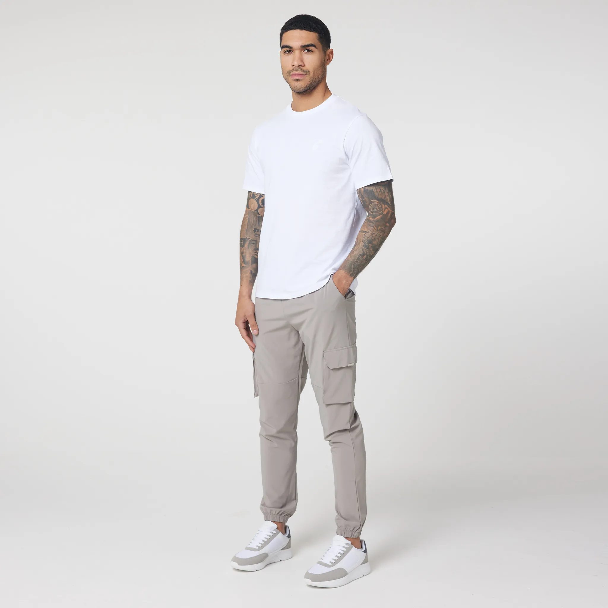 Tech Cuffed Cargo Pant | Sand