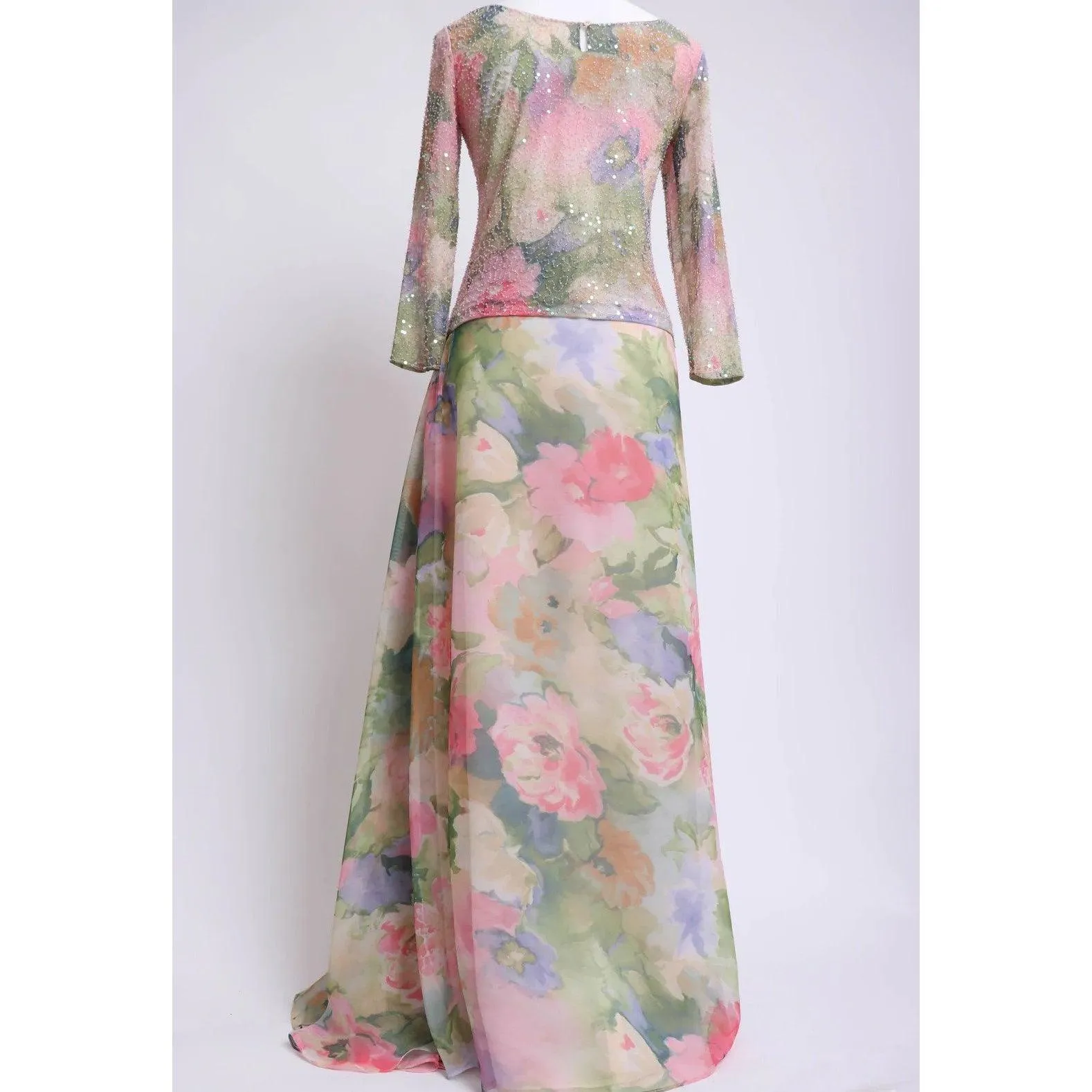 TERI JON NITES 00's Floral Cocktail Skirt Set | Size M