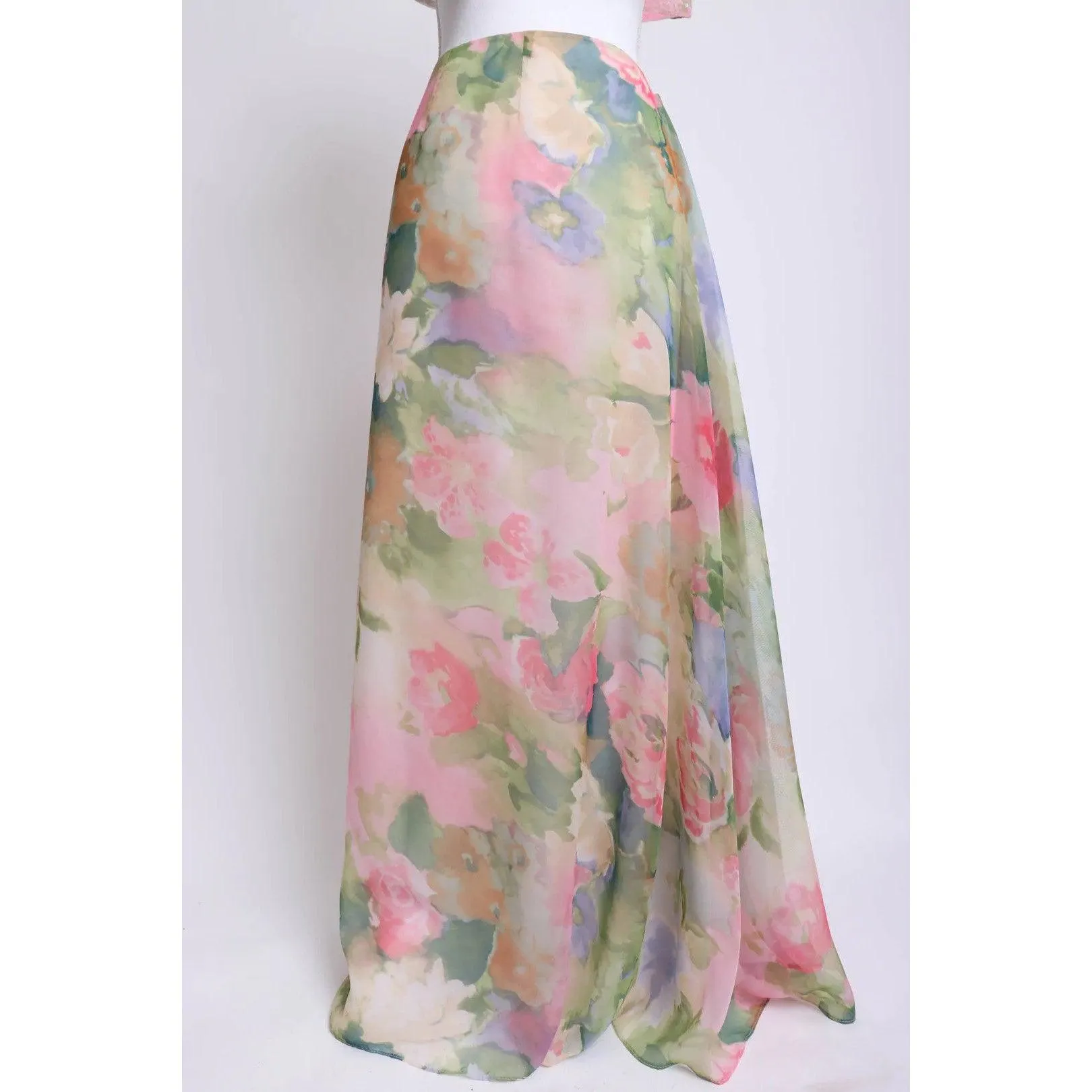 TERI JON NITES 00's Floral Cocktail Skirt Set | Size M