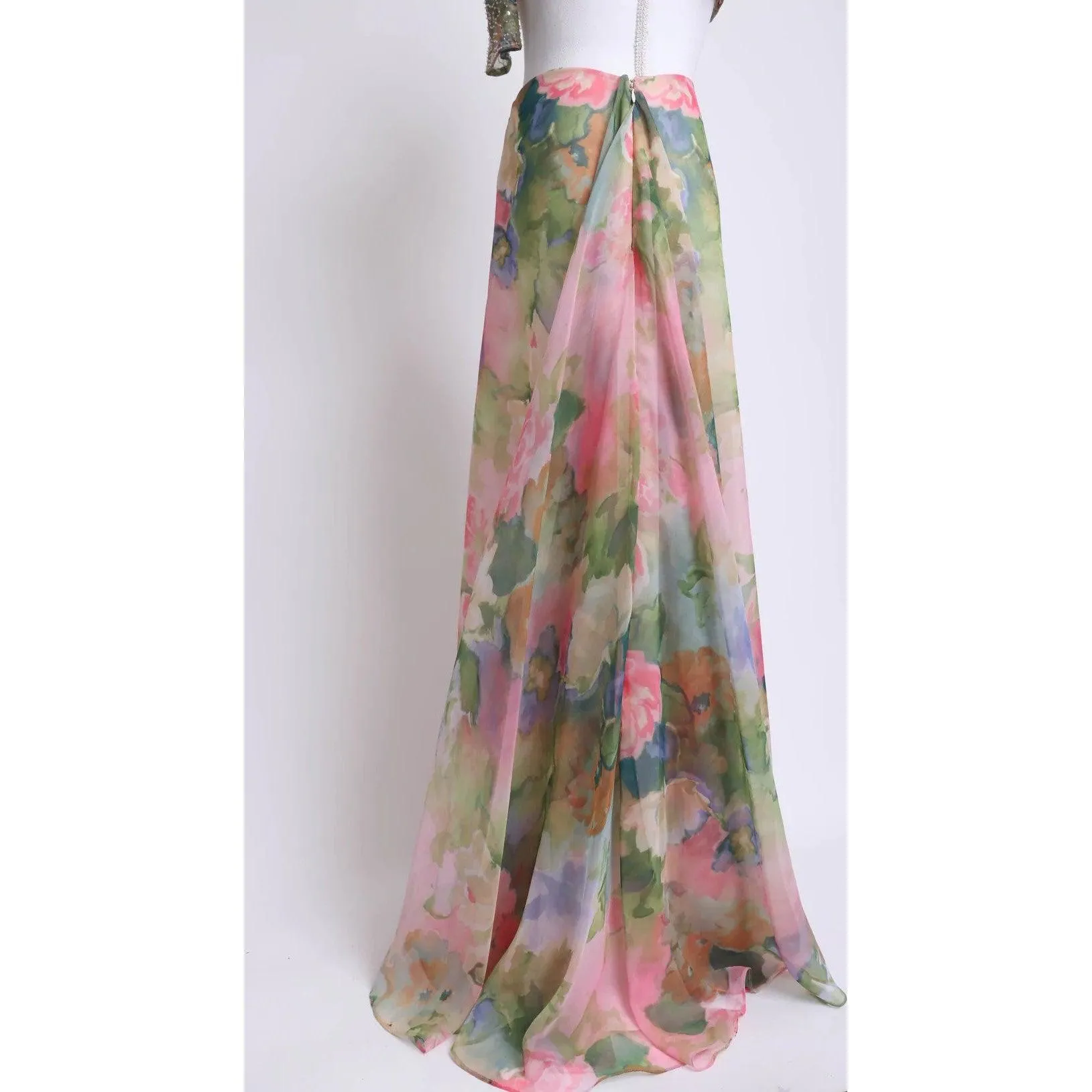 TERI JON NITES 00's Floral Cocktail Skirt Set | Size M