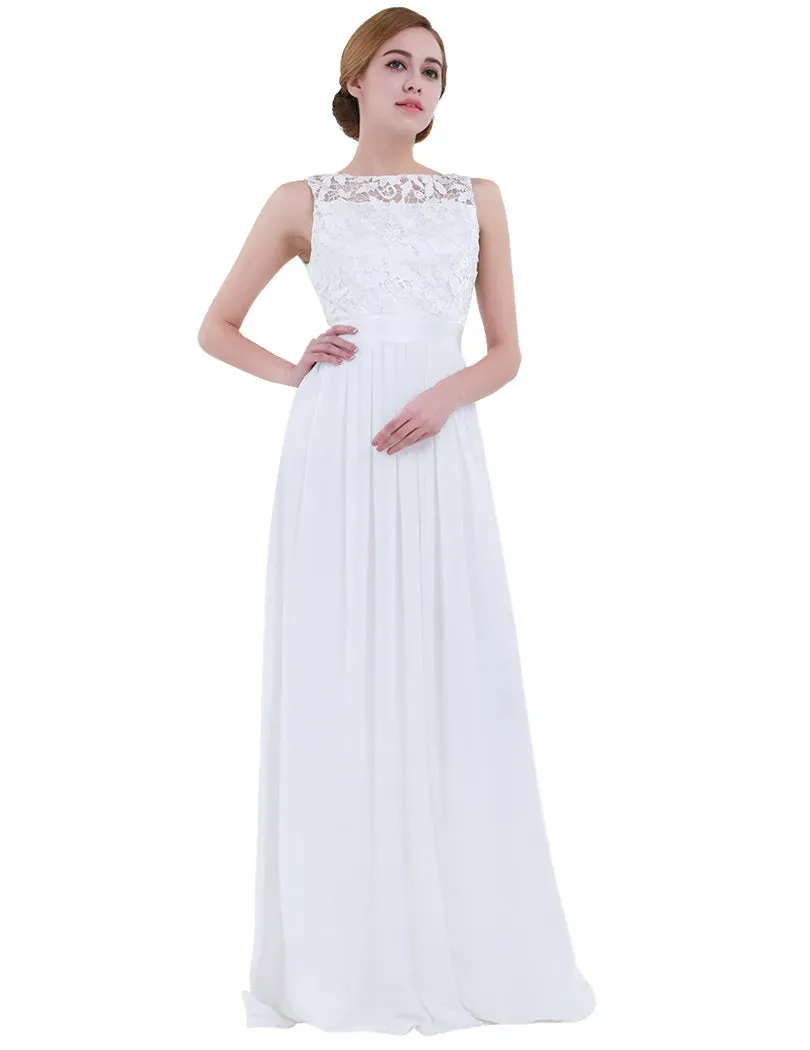 TiaoBug Lace Bridesmaid Dresses Long New Designer Chiffon Beach Garden Wedding Party Formal Junior Women Ladies Tulle Dress