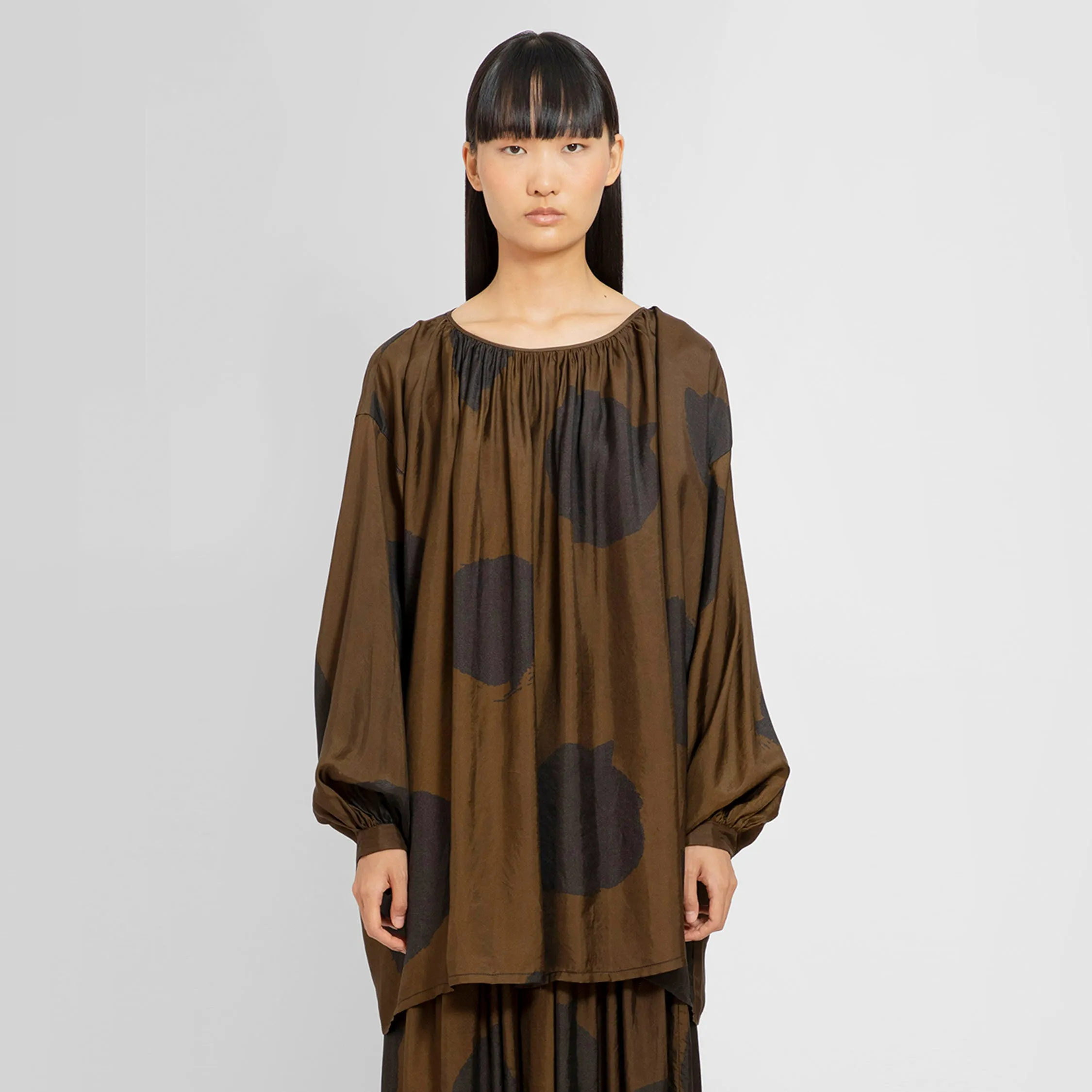 UMA WANG WOMAN BROWN TOPS