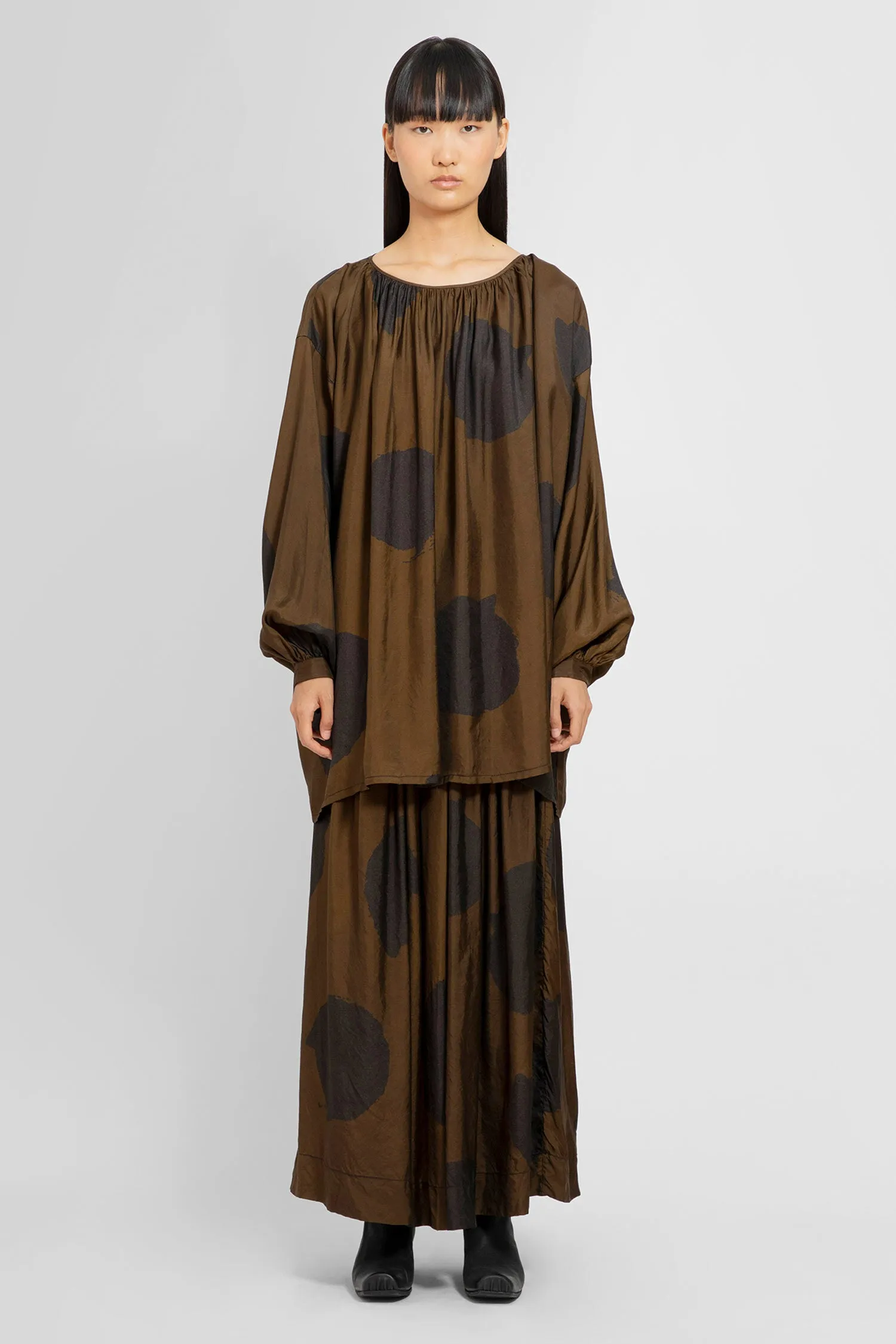 UMA WANG WOMAN BROWN TOPS