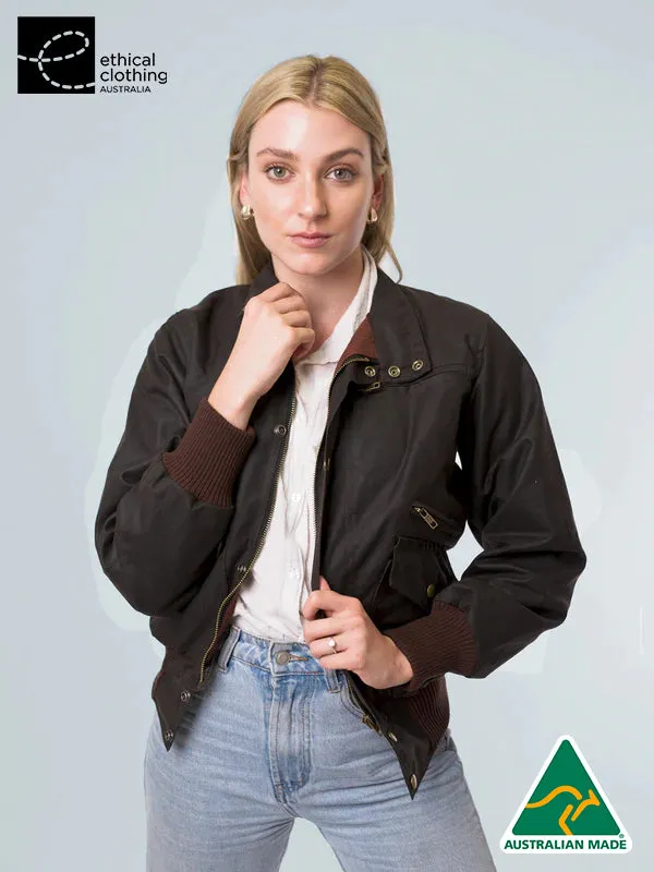 Unisex Oilskin Ribbed Jacket