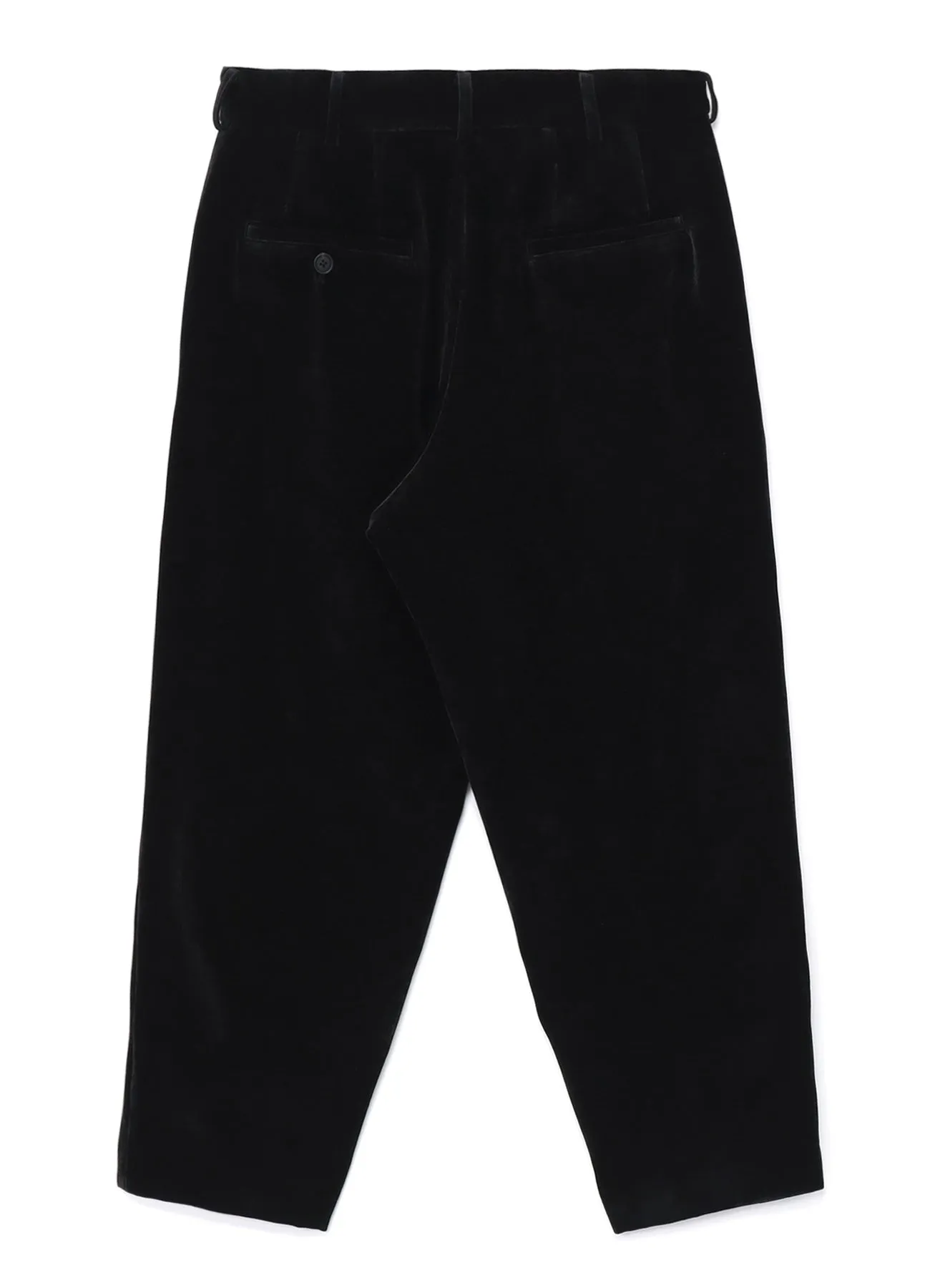 VELVETEEN 1-TUCK TAPERED PANTS