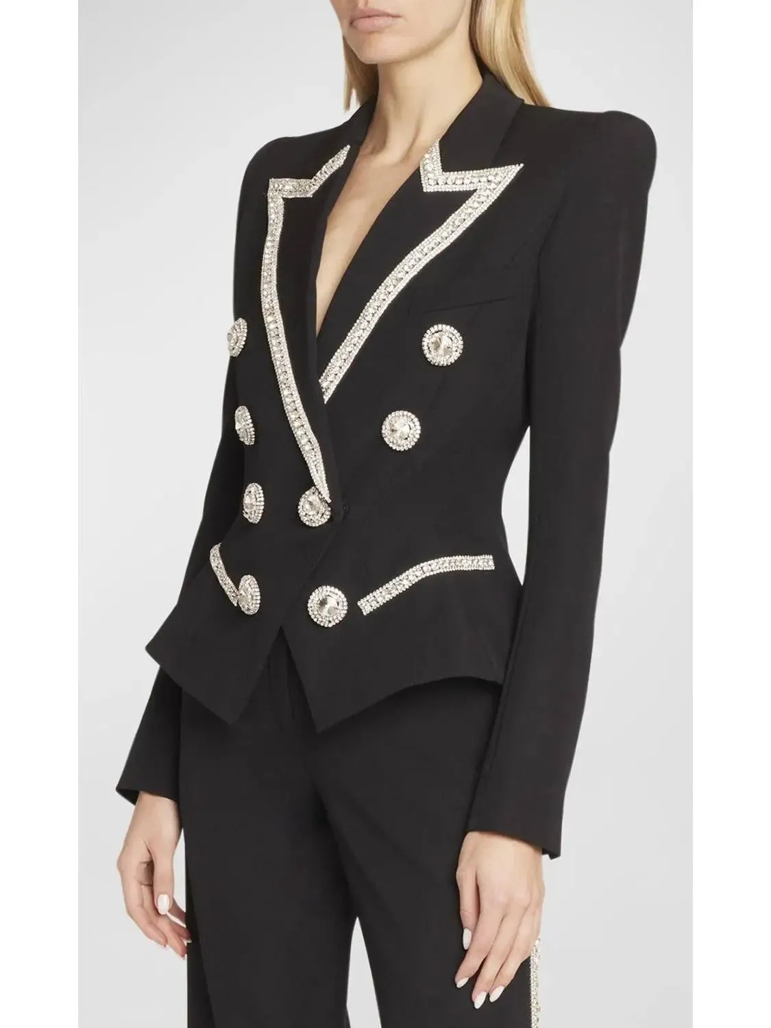 Women’s Double-Breasted Embellished Jacket