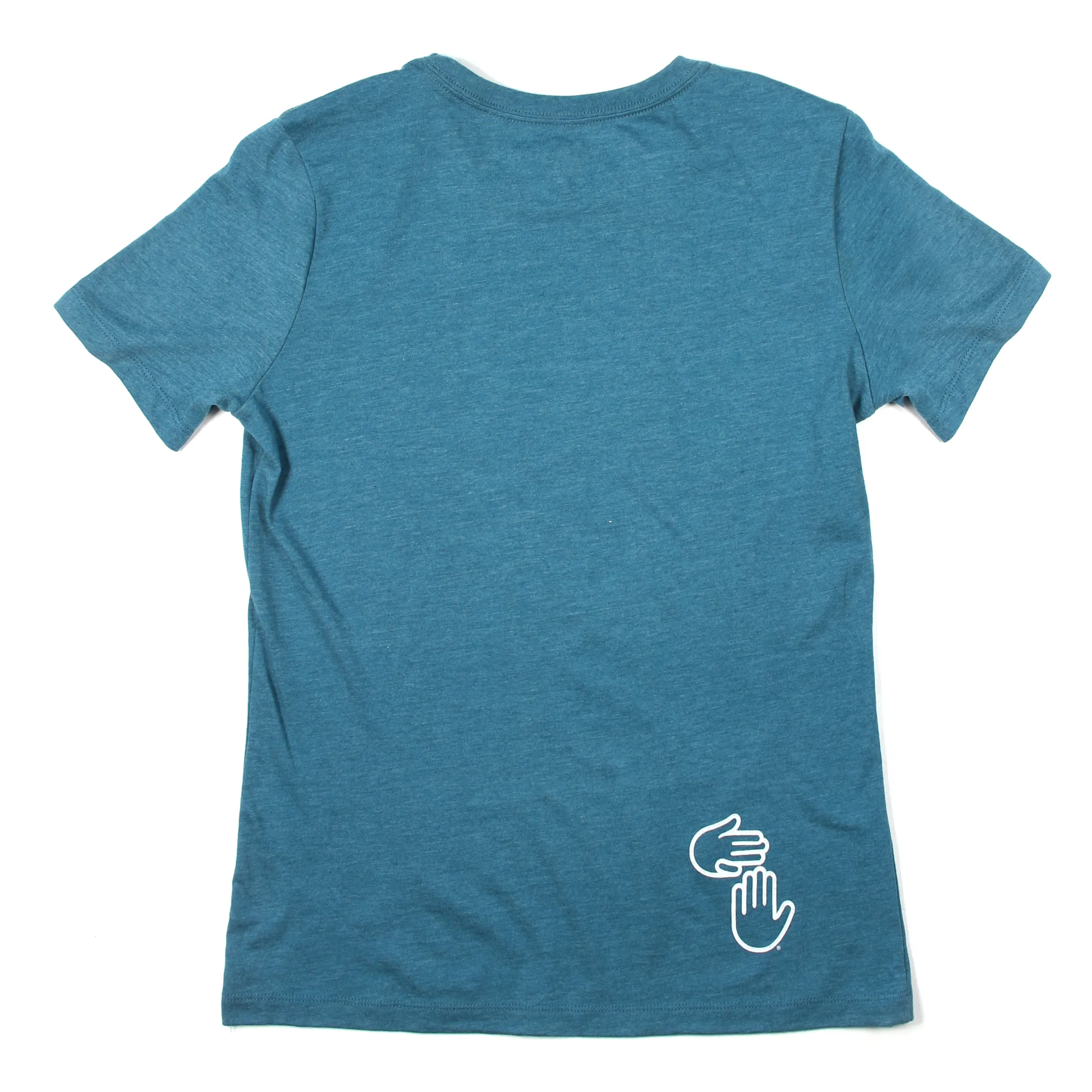 Women's Michigan Hands Tee (Heather Teal)