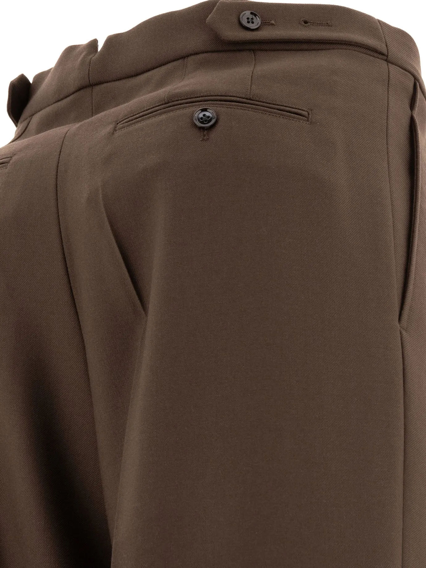 WOOL GABARDINE TROUSERS