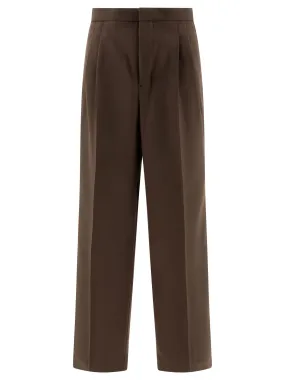 WOOL GABARDINE TROUSERS