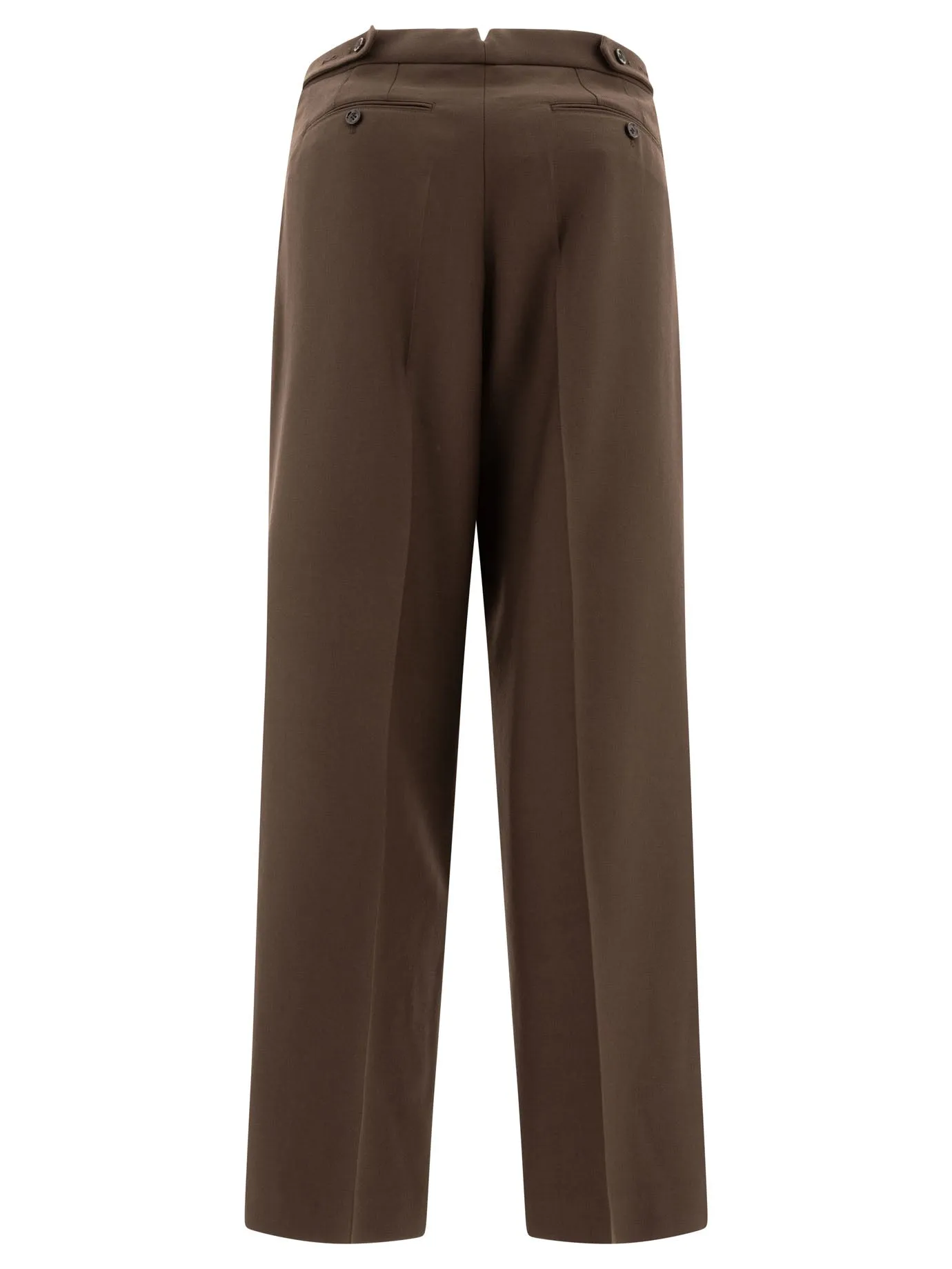 WOOL GABARDINE TROUSERS