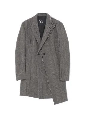 WOOL TWEED DOUBLE LEFT FRONT JACKET