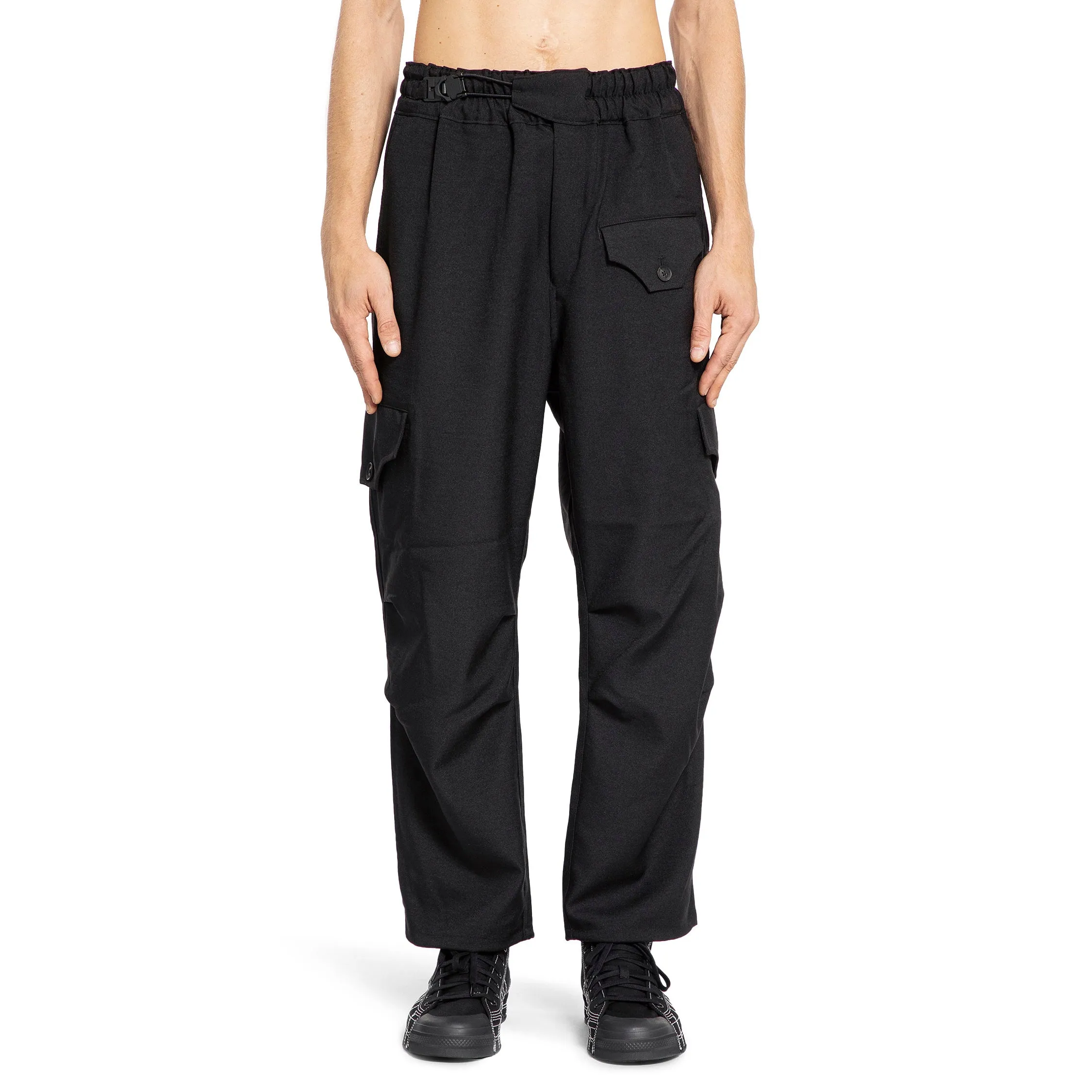 Y-3 MAN BLACK TROUSERS